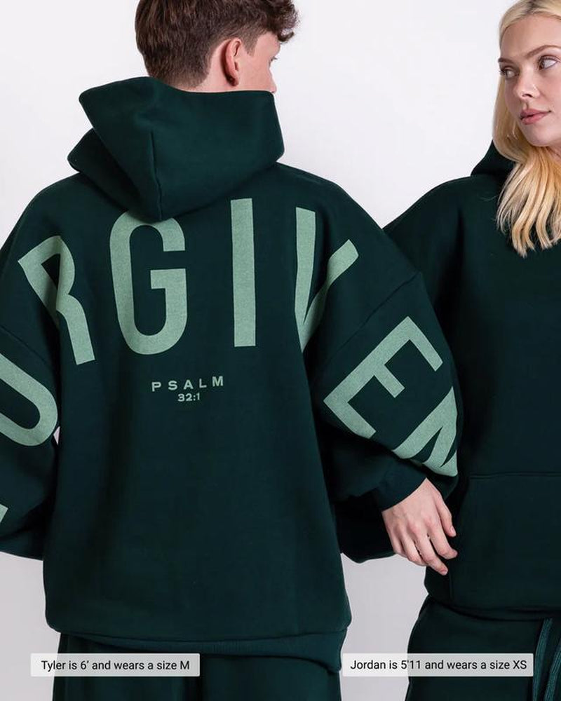 GLO Kingdom Essential Hoodie | Christian Oversized Hoodies, Heavyweight Faith Sweatshirts with Yahweh, Yeshua, Forgiven Designs, Super Soft Religious Apparel Gifts for Women & Men Fit Statement